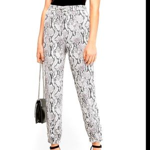 Express, Small, Snake print grey joggers